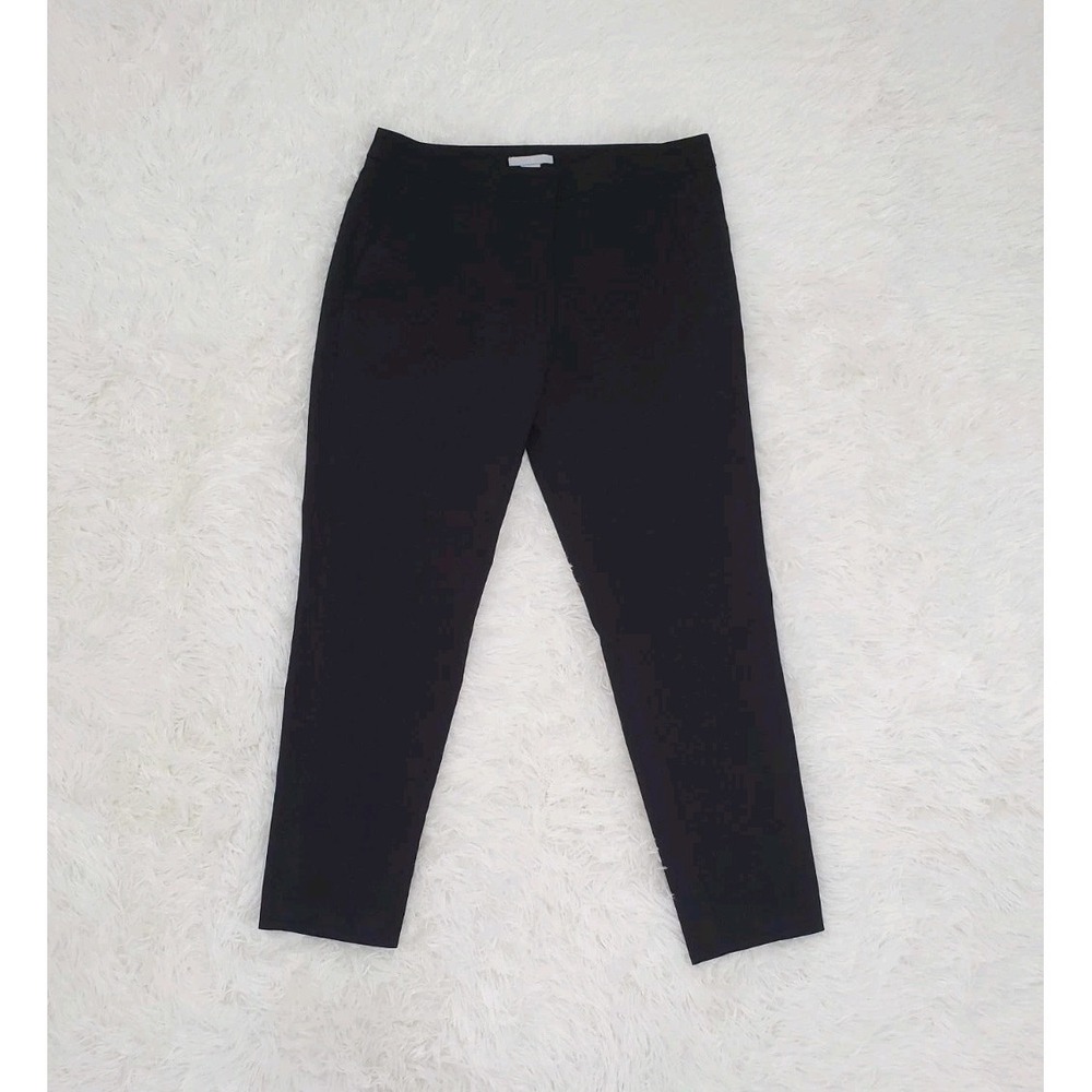 H&M Black Slim Ankle Capri Pants Womens Size 6 EUR 36 Regular Waist